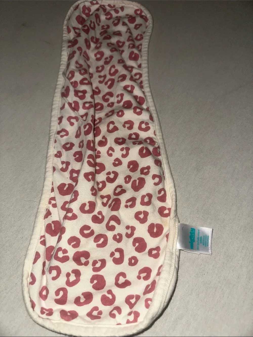 Home. Pink Leopard Print Baby Burp Cloth